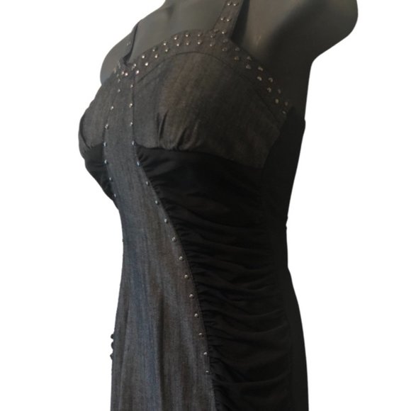 Denim Stone Dress - Picture 2 of 8